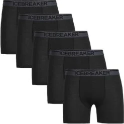Men's Icebreaker "Anatomica" Boxer Briefs MULTI PACK {IC-103029-MULTI} -Fashion Clothing 103029 BLK MULTI 2021