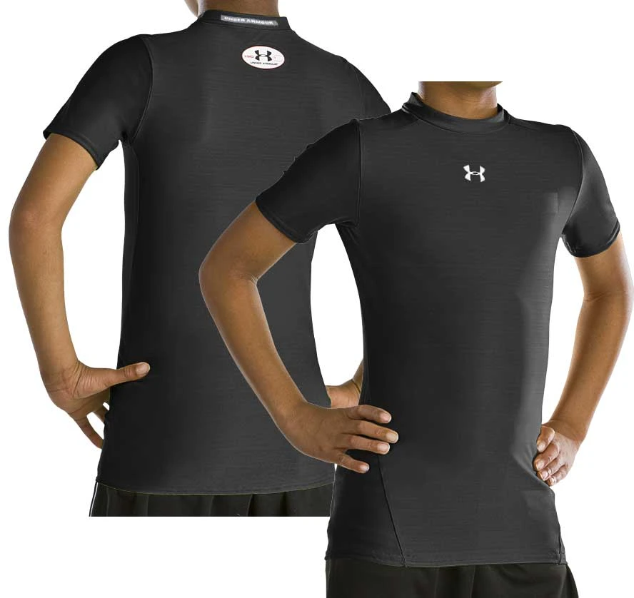 Kids' Under Armour HeatGear "Armour" Short Sleeve Compression Tee Kids' Under Armour HeatGear "Armour" Short Sleeve Compression Tee -Fashion Clothing 1236087 001 TEMP