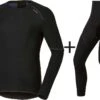 ODLO Men's Active Extra Warm Eco Crew Neck Base Layer COMBO