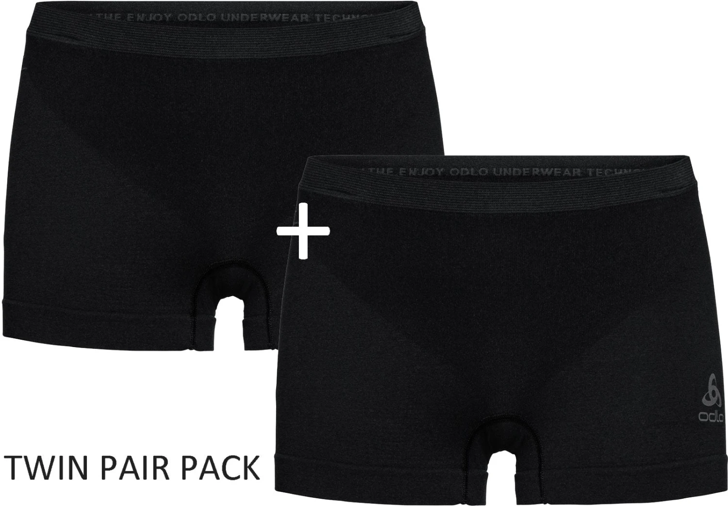 ODLO Women's Performance Light "Boy" Shorts TWIN PACK {O-188101-TWIN} ODLO Women's Performance Light "Boy" Shorts TWIN PACK {O-188101-TWIN} -Fashion Clothing 188101 15000 TWIN