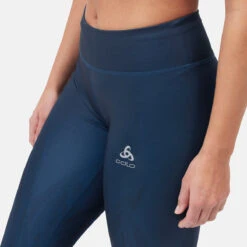 ODLO Women's Zeroweight Fade Print Run Tights {O-322951} -Fashion Clothing 322951 20592 Model Detail Crop