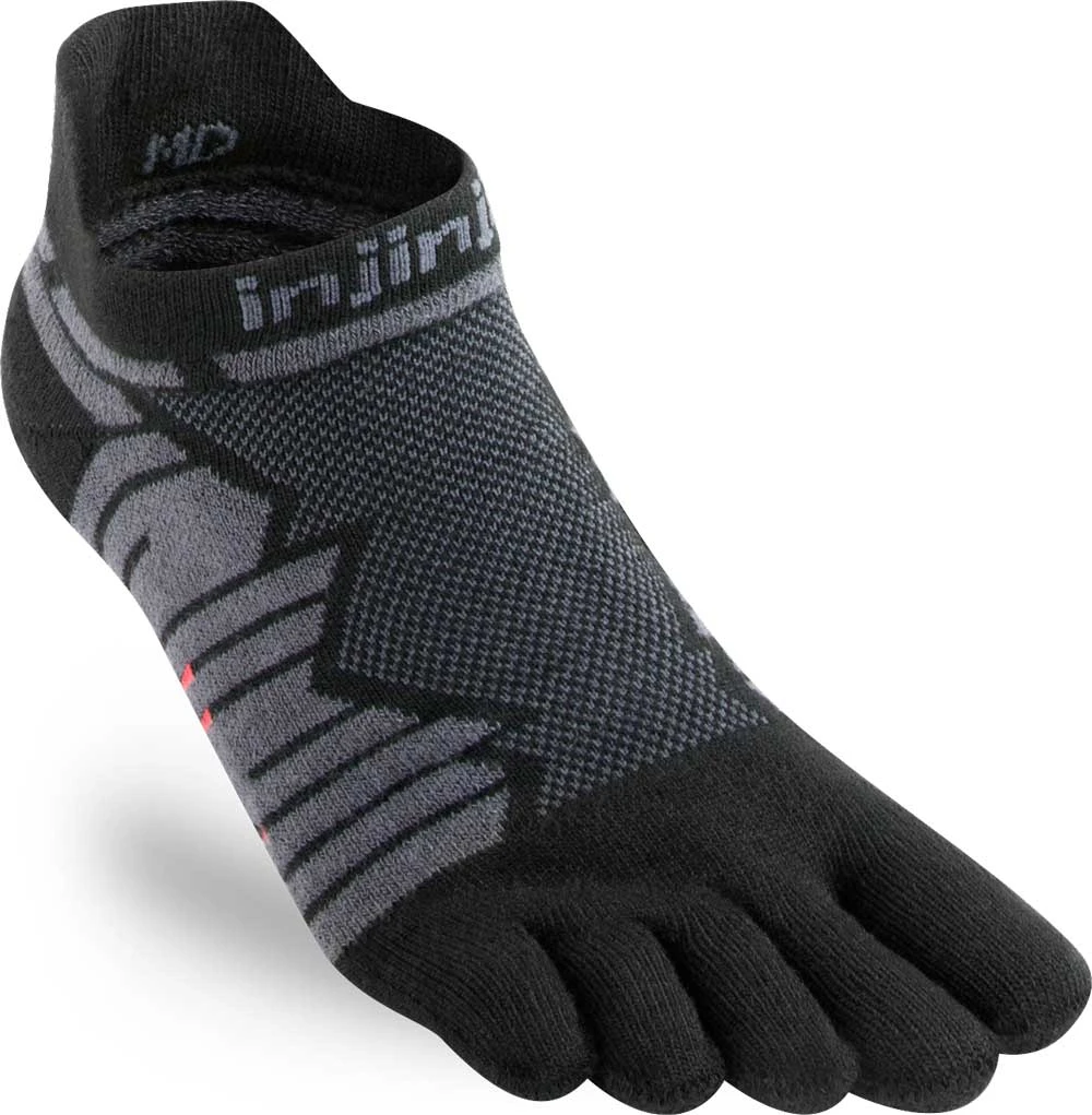 Injinji Men's Mid-Weight Ultra-Run No-Show Toe Socks (INJ-ULTRA-NS) Injinji Men's Mid-Weight Ultra-Run No-Show Toe Socks (INJ-ULTRA-NS) -Fashion Clothing 401110 ONYX