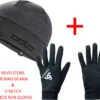 ODLO Revelstoke Merino Wool Beanie + Stretch Fit Run Gloves Bundle
