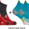 Absolute360 Performance Run Mini-Crew Socks TWIN PAIR PACK {A360-MCSCK-TWIN}