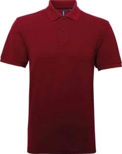 Men's Asquith And Fox Polyester Cotton Polo {AQ015} -Fashion Clothing AQ015 Burgundy