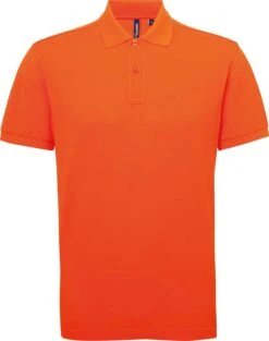 Men's Asquith And Fox Polyester Cotton Polo {AQ015} -Fashion Clothing AQ015 Orange