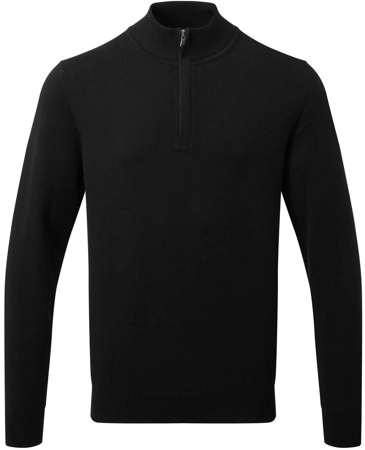 Men's Asquith & Fox Raid Fitted Half Zip Midlayer Men's Asquith & Fox Raid Fitted Half Zip Midlayer -Fashion Clothing AQ048 Black