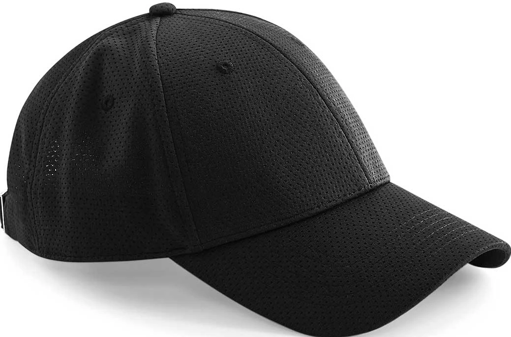 Beechfield Adult Air Mesh Vented Golf Cap (BC196) Beechfield Adult Air Mesh Vented Golf Cap (BC196) -Fashion Clothing BC196 Black 41fb34ed a749 4dea a602 5679f4a3c26e