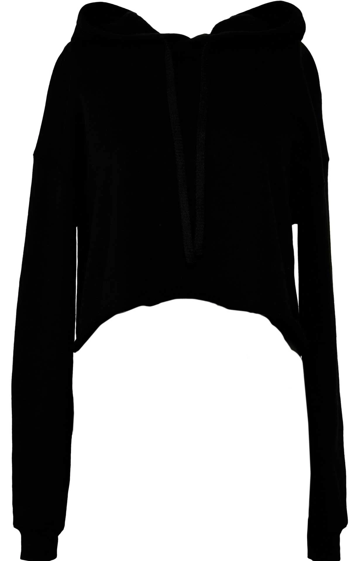 Women's Bella + Canvas Airlume Cropped Cotton Hoody (BE-220) Women's Bella + Canvas Airlume Cropped Cotton Hoody (BE-220) -Fashion Clothing BE 220 BLK