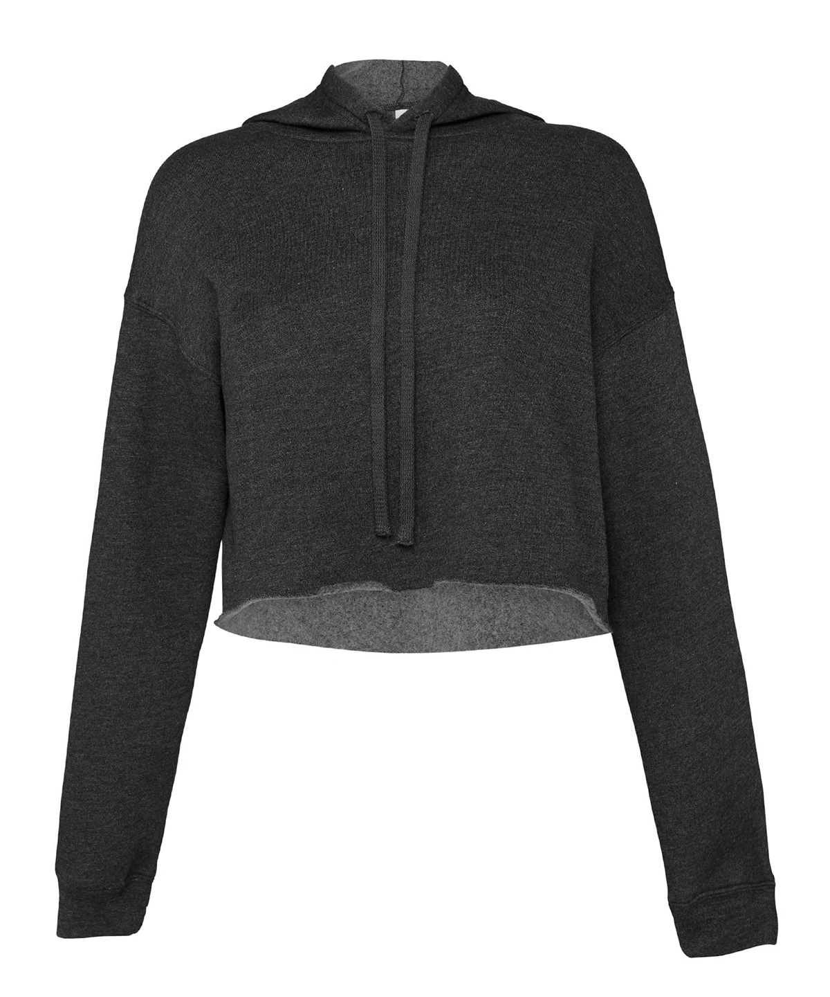 Women's Bella + Canvas Airlume Cropped Cotton Hoody (BE-220) Women's Bella + Canvas Airlume Cropped Cotton Hoody (BE-220) -Fashion Clothing BE 220 DK GRY