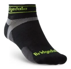 Bridgedale Men's Ultra-Lightweight T2 Merino Low Micro-Crew Run Socks {BR-710203} -Fashion Clothing BR 710203 BLK
