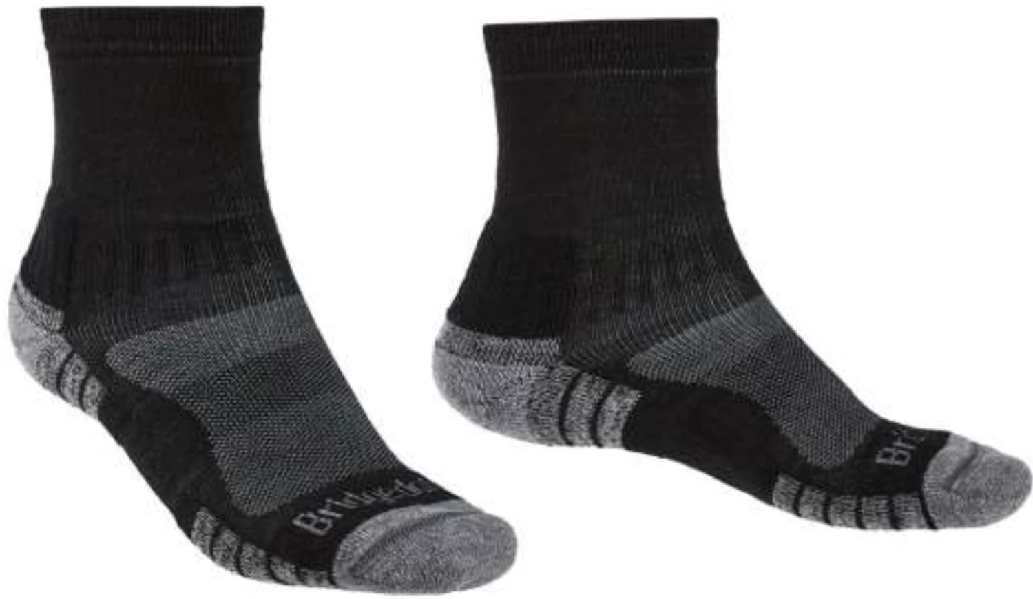 Bridgedale Men's Lightweight Merino Performance Hiking Mini-Crew Socks {BR-710528} Bridgedale Men's Lightweight Merino Performance Hiking Mini-Crew Socks {BR-710528} -Fashion Clothing BR 710528 BLK