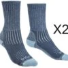 Bridgedale Women's Comfort Hiker Midweight Merino Hiking Socks TWIN PACK {BR-710627}