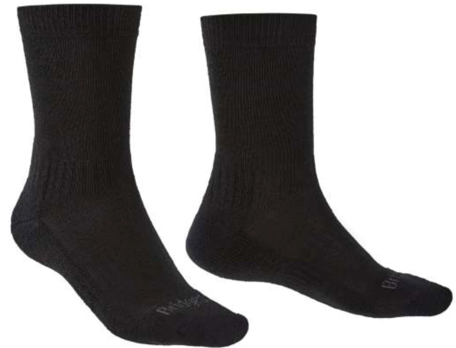Bridgedale Men's Lightweight Merino Performance Hiking Crew Socks {BR-710152} Bridgedale Men's Lightweight Merino Performance Hiking Crew Socks {BR-710152} -Fashion Clothing BR710152 BLK