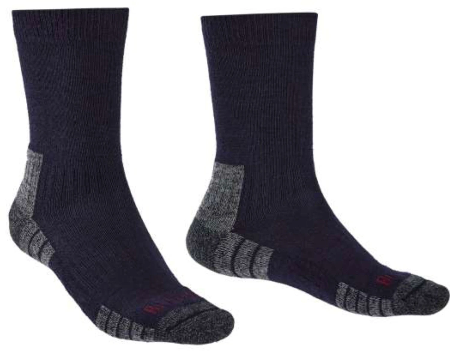 Bridgedale Men's Lightweight Merino Performance Hiking Crew Socks {BR-710152} Bridgedale Men's Lightweight Merino Performance Hiking Crew Socks {BR-710152} -Fashion Clothing BR710152 NVY