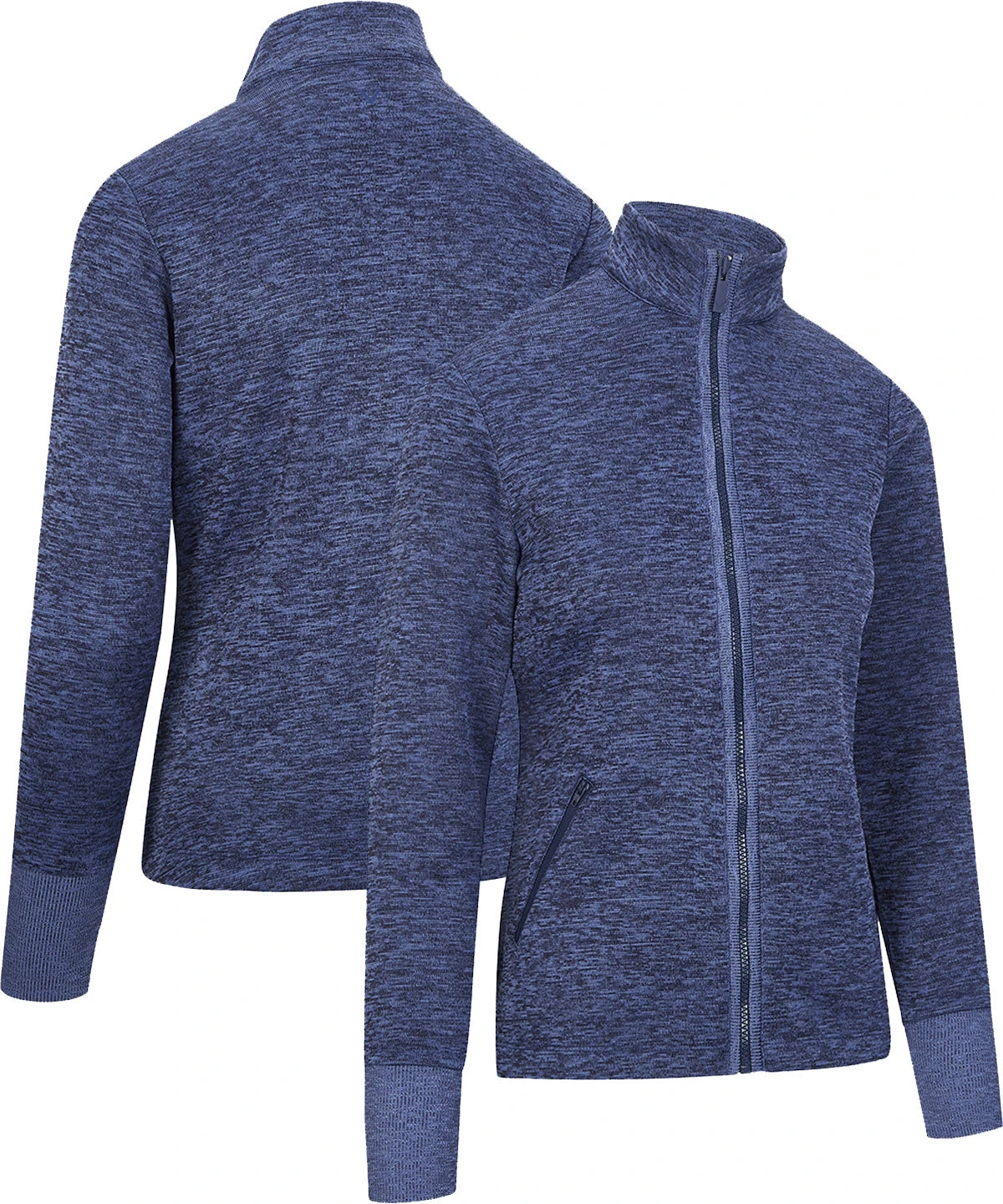 Women's Callaway Golf Dual Action Heathered Full Zip Fleece Midlayer {CG-JFA068} Women's Callaway Golf Dual Action Heathered Full Zip Fleece Midlayer {CG-JFA068} -Fashion Clothing CG JFA068 PEA