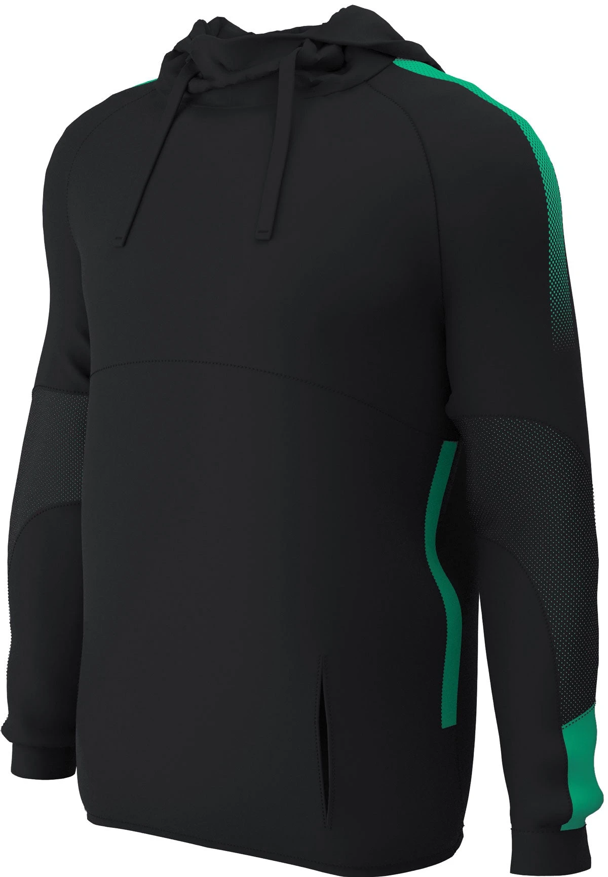Adult Xero Degrees "Edge Pro" Synthetic Sports Hoody {XO-CH874} Adult Xero Degrees "Edge Pro" Synthetic Sports Hoody {XO-CH874} -Fashion Clothing CH874 BLK GRN