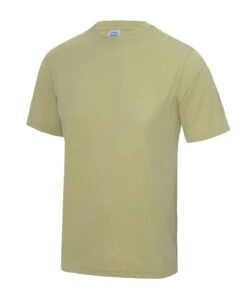 Men's AWD Just Cool Tech Performance Tee {JC001} 9 Men's AWD Just Cool Tech Performance Tee {JC001} -Fashion Clothing Desert Sand