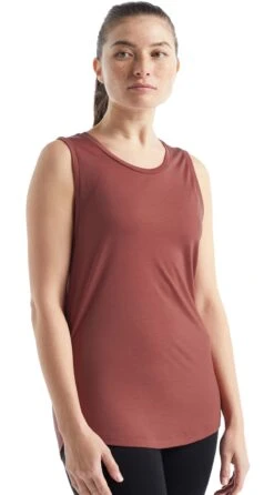 Women's Icebreaker Merino CoolLite Sphere 2.0 Tank {IC-0A56EZ3} 2 Women's Icebreaker Merino CoolLite Sphere 2.0 Tank {IC-0A56EZ3} -Fashion Clothing IC 0A56EZ342 FRONT