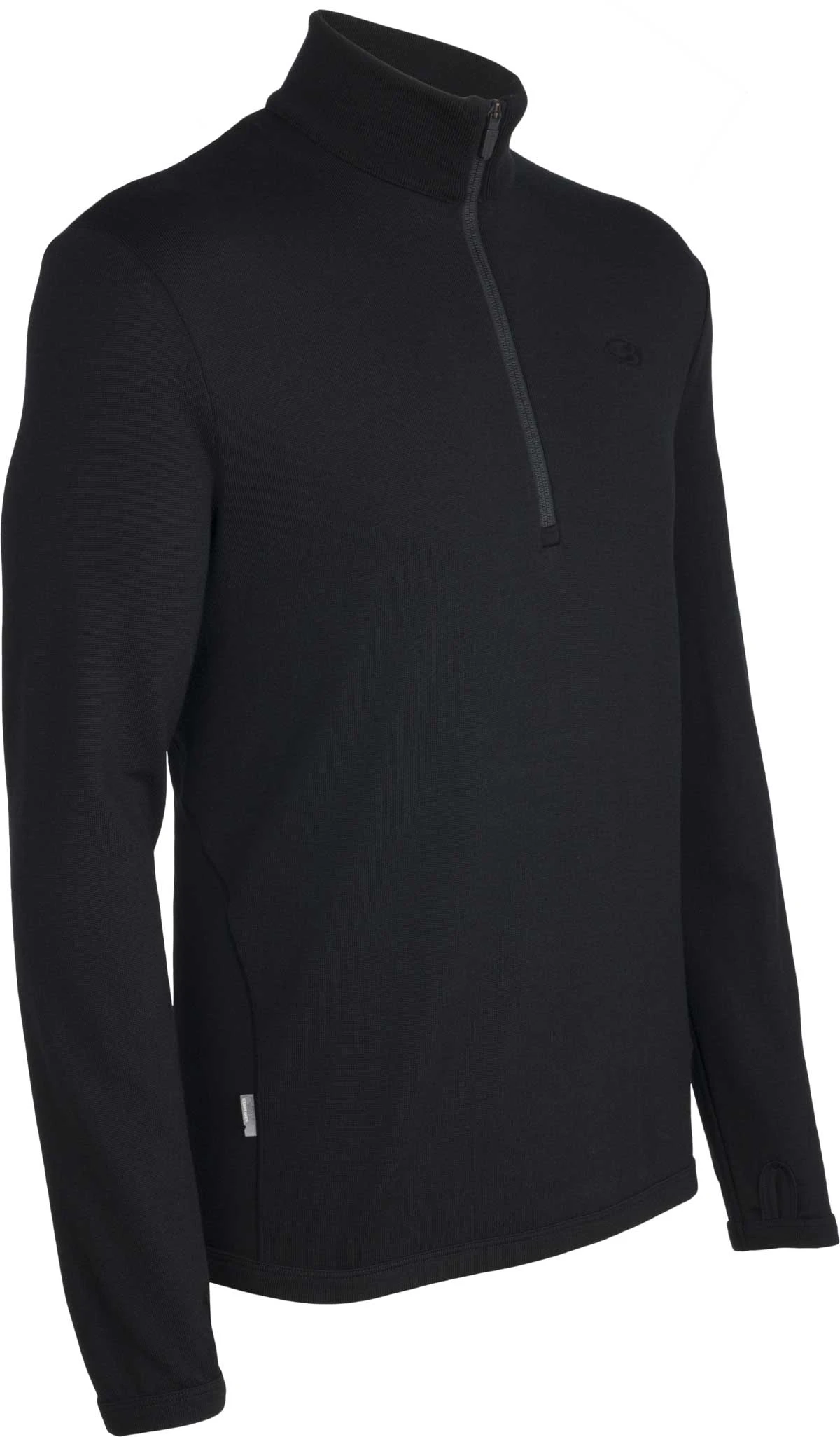 Icebreaker Men's "Original" 320GSM Long Sleeve Half Zip Midlayer {IC-100871} Icebreaker Men's "Original" 320GSM Long Sleeve Half Zip Midlayer {IC-100871} -Fashion Clothing IC 100871 BLK