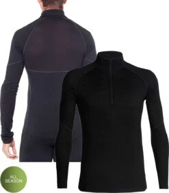 Men's Icebreaker BodyfitZONE 150 Long Sleeve Half Zip {IC-104348}