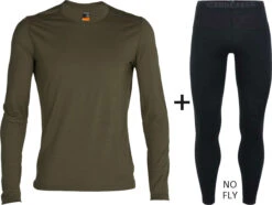 Men's Icebreaker Merino 200 Oasis Crew Base Layer COMBO -Fashion Clothing IC 104365 001 104369 LDN