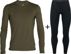 Men's Icebreaker Merino 200 Oasis Crew Base Layer COMBO -Fashion Clothing IC 104365 LDN 104370 001 CO