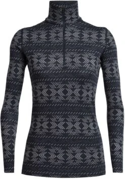 Women's Icebreaker Merino 260 Vertex Long Sleeve Half Zip {IC-104719} -Fashion Clothing IC 104719 401