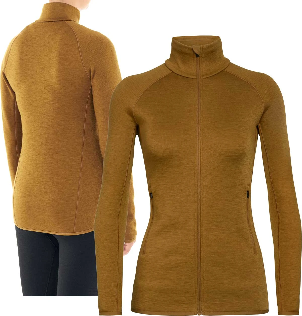 Women's Icebreaker Elemental 330GSM Thermo Full Zip Midlayer {IC-104895} Women's Icebreaker Elemental 330GSM Thermo Full Zip Midlayer {IC-104895} -Fashion Clothing IC 104895 703