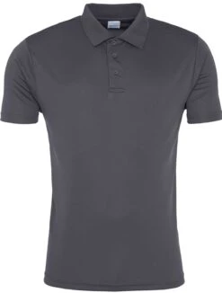 Men's AWD Team Cool Smooth Polo {JC021} -Fashion Clothing JC021 Charcoal