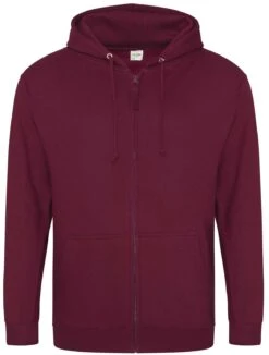 Men's AWD College Full Zip Zoodie {JH050} -Fashion Clothing JH050 Burgundy