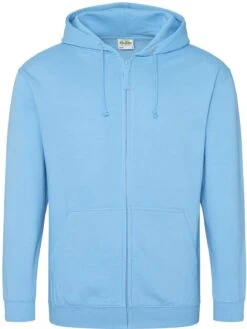Men's AWD College Full Zip Zoodie {JH050} -Fashion Clothing JH050 HawaiianBlue