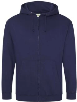Men's AWD College Full Zip Zoodie {JH050} -Fashion Clothing JH050 OxfordNavy