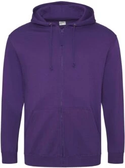 Men's AWD College Full Zip Zoodie {JH050} -Fashion Clothing JH050 Purple