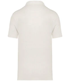 Men's Native Spirit Linen Polo Shirt {NS220} -Fashion Clothing NS220IVOBACK