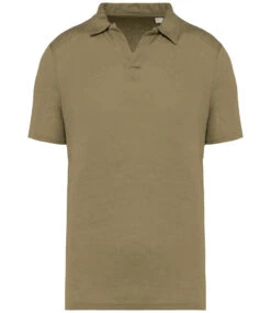 Men's Native Spirit Linen Polo Shirt {NS220} -Fashion Clothing NS220LOLFRONT