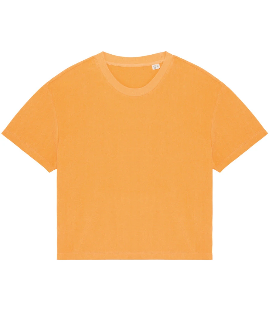 Native Spirit Ladies Terry Towel Crop T-Shirt {NS328} Native Spirit Ladies Terry Towel Crop T-Shirt {NS328} -Fashion Clothing NS328APRFRONT