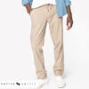 Men's Native Spirit Organic Cotton Linen Relaxed Fit Chino Trousers {NS708}