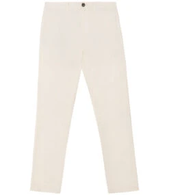 Men's Native Spirit Organic Cotton Stretch Fit Chino Trousers {NS736} -Fashion Clothing NS736IVOFRONT