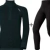 ODLO Youth Active Warm Eco Half Zip Base Layer COMBO
