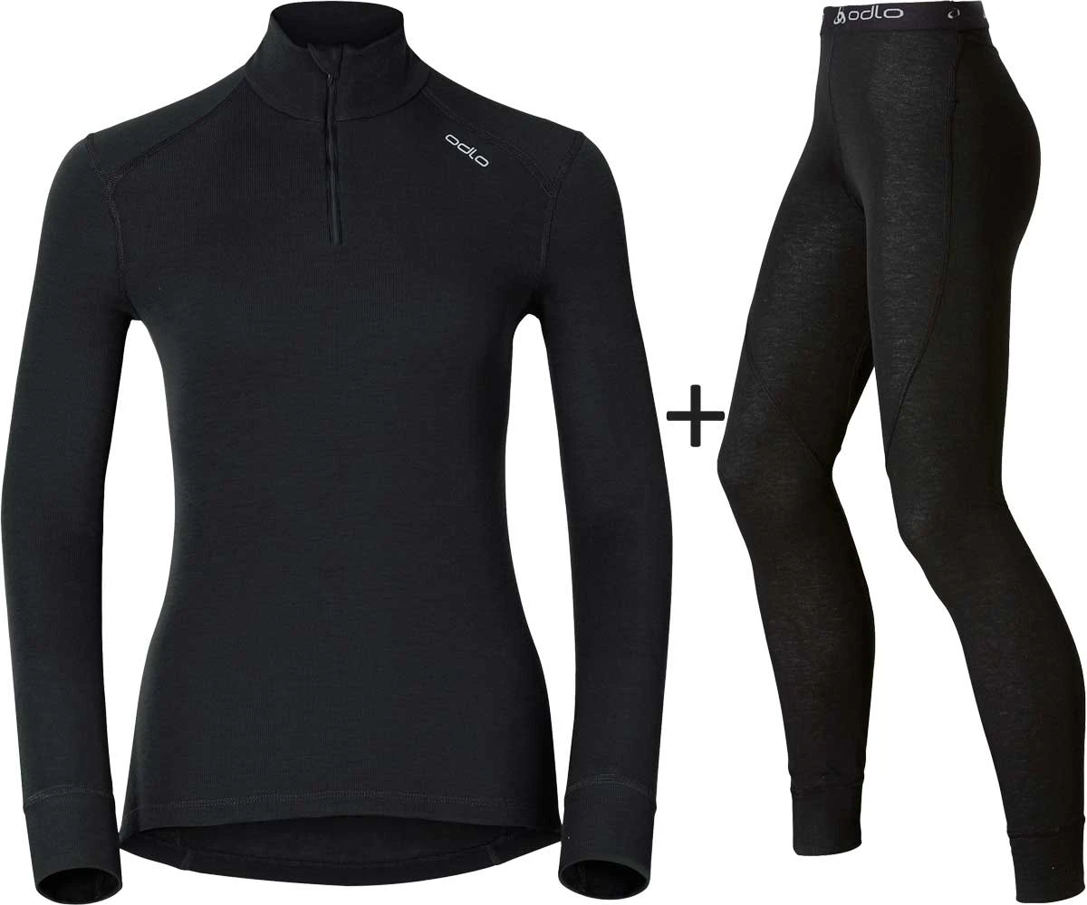 ODLO Women's Active Warm Eco Half Zip COMBO ODLO Women's Active Warm Eco Half Zip COMBO -Fashion Clothing O 152001 152041 COMBO