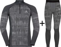 Men's ODLO Blackcomb Eco Warm Base Layer COMBO -Fashion Clothing O 196182 196142 15000 COMBO