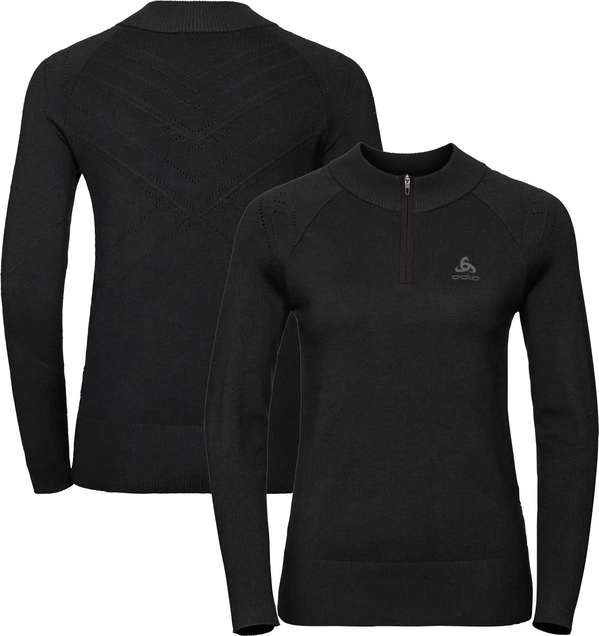 ODLO Women's Natural+ X-Warm Unity Kinship Half Zip Mid-Layer ODLO Women's Natural+ X-Warm Unity Kinship Half Zip Mid-Layer -Fashion Clothing O 594471 15000