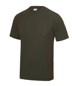Men's AWD Just Cool Tech Performance Tee {JC001} 17 Men's AWD Just Cool Tech Performance Tee {JC001} -Fashion Clothing Olive Green