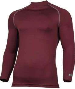 Men's Rhino Long Sleeve Base Layer {RH001} -Fashion Clothing RH001 Maroon