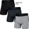 SAXX Men's DropTemp Cooling Cotton 5" Boxer Briefs TRIPLE PACK {SAXX-PP3W}