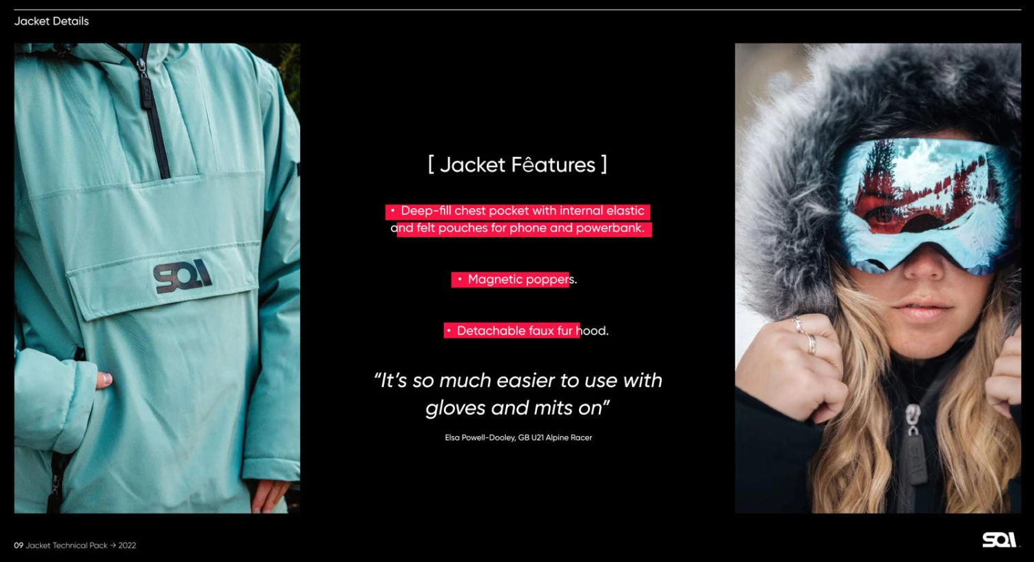 SQI Elements Oshun Navy Blue Ski Jacket SQI Elements Oshun Navy Blue Ski Jacket -Fashion Clothing SQI Jacket Technical Pack 9