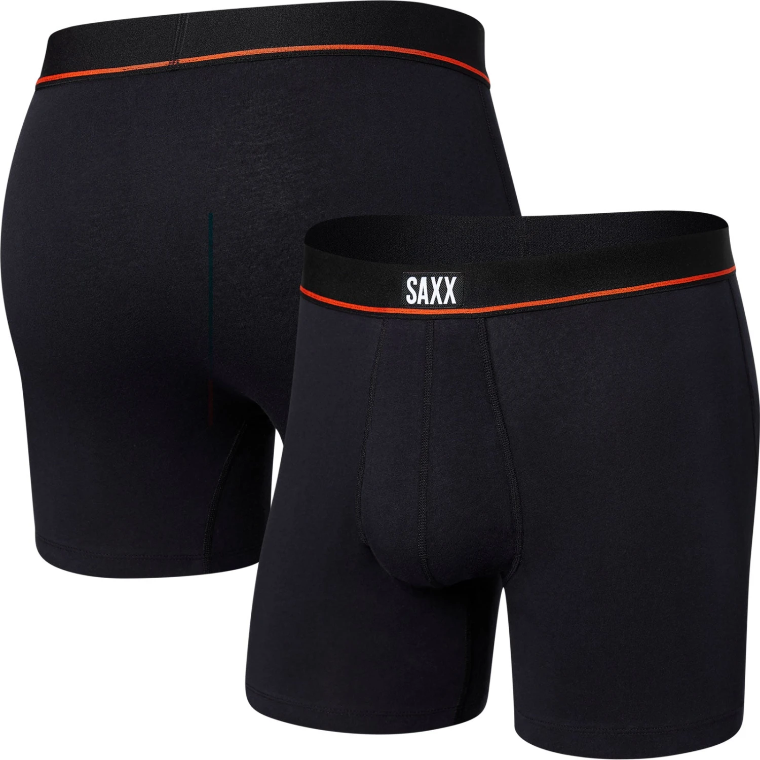 SAXX Men's Non-Stop Stretch Cotton 5" Boxer Briefs {SAXX-BB46} SAXX Men's Non-Stop Stretch Cotton 5" Boxer Briefs {SAXX-BB46} -Fashion Clothing SXBB46 BLK