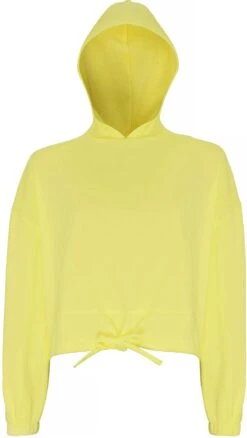 Women's TriDri® Cropped Oversize Hoodie (TR085) -Fashion Clothing TR085 Lemon 3146dc04 742f 4005 9c40 9f32850bbba4