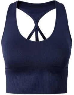 Women's TriDri® Seamless '3D Fit' Sport Reveal Bra {TR208} -Fashion Clothing TR208 Navy